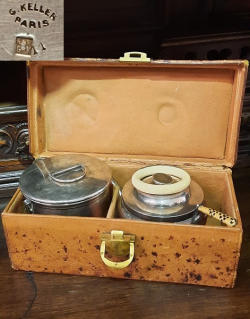 Дорожный чайный сервиз G. Keller. Поставщик Николай II.