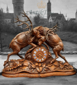 Старинные часы из Шварцвaльда 